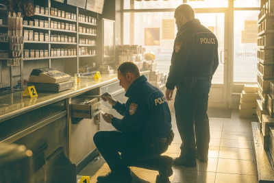 Разследват нощна кражба от магазин