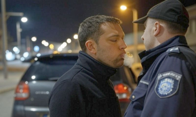 Хванаха пиян зад волана