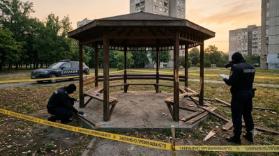 Хванаха вандал на местопрестъплението: 32-годишен мъж ряза беседка в комплекс „Хале“ в Ямбол