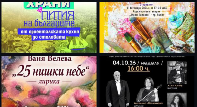 Седмичен културен календар на Община Ямбол 28 септември – 4 октомври 2026 г.