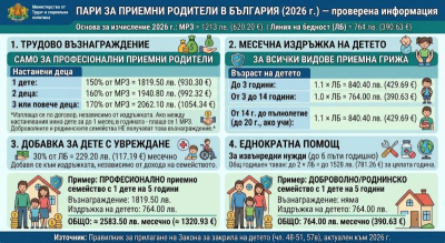 Колко пари получават т.нар професионални приемни родители /виж темата на БТА по-долу/